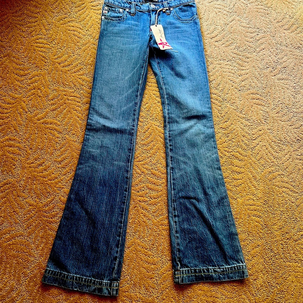 Nwt vintage y2k allen schwartz flared bootleg jeans 26